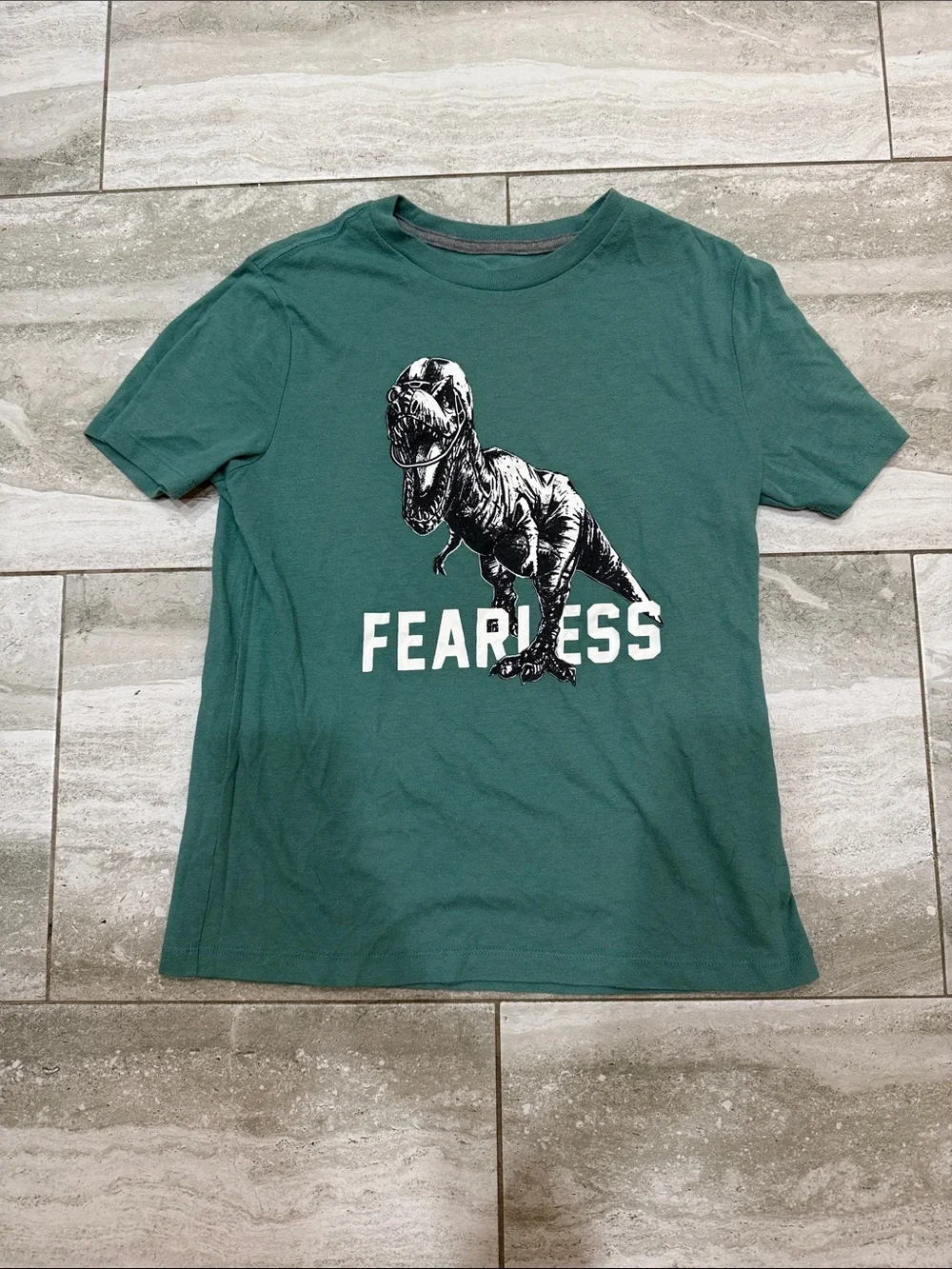 Old Navy Teal Graphic Dino Tee